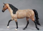 model horse resin miriam painted white pine equine